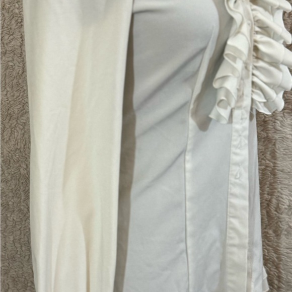 Victorian Blouse Retro Stand-Up Collar Lotus Ruffle Long Sleeve top, Runs small - Picture 6 of 7